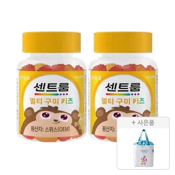 상품 이미지: 센트룸 멀티구미 키즈 40구미, 2개 + 증정(보냉백, 1개)