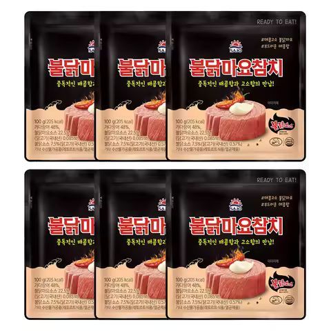 상품 이미지: [사조공식샵] 불닭마요참치 100g(파우치)*6개