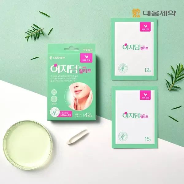 상품 이미지: 대웅제약 이지덤 릴리프 티트리 피부진정 패치 42매 1개