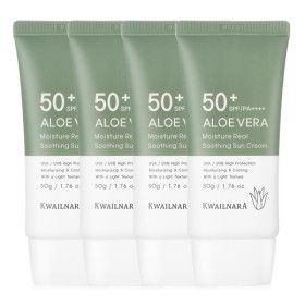 상품 이미지: 알로에 선크림 50ml 3개+1개더 / SPF50+ PA++++ / 썬크림 미백+주름개선+자외선차단 기능성