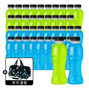 상품 이미지: 파워에이드제로 라임향 무라벨 355ml x 20개+ 제로 무라벨 355ml x 20개 (총 40개) + 파워에이드 스포츠백