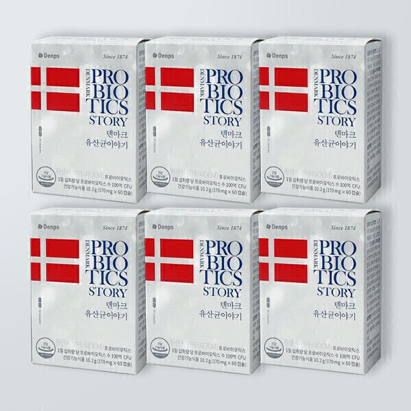 상품 이미지: 덴프스 덴마크 유산균 이야기 170mg x 60캡슐 6개 - n