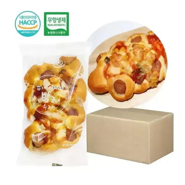 상품 이미지: 드림푸드 빵굽네 / 수제 피자빵 개별포장 10봉지 1BOX 치즈 간식 식사대용 배달 단체