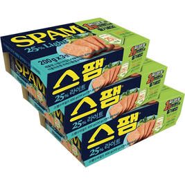 상품 이미지: [CJ] 스팸 25% 라이트 200g, 3입, 3개
