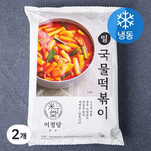 상품 이미지: 미정당 밀 국물떡볶이 (냉동), 580g, 2개