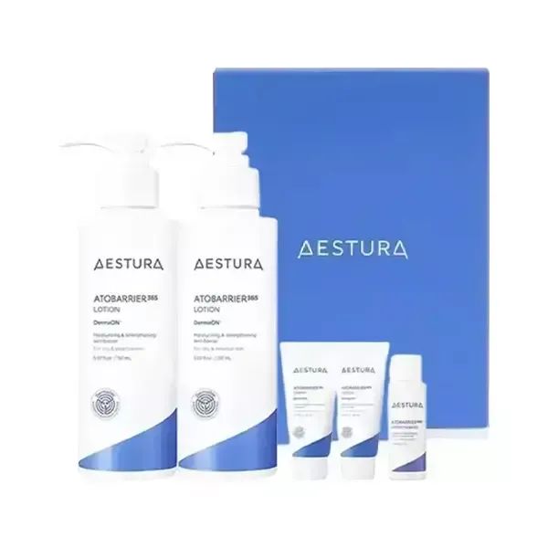 상품 이미지: 에스트라 아토베리어 365 로션 더블기획세트(로션 150ml, 2개+크림 30ml, 1개+로션 30ml, 1개+에센스 25ml, 1개)