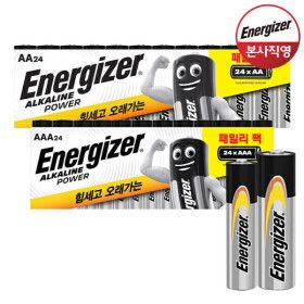상품 이미지: 에너자이저 알카라인 패밀리팩 건전지 AA24입+AAA24입