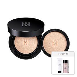 상품 이미지: 헤라 블랙쿠션 파운데이션 본품15g+리필15g 23N1, 1개+증정(리프레싱 클렌징 폼 50g+컴피 컨디셔닝 에센스 15ml+스컬프트 립 컨실러 0.4g 각 1개 (총 3개)