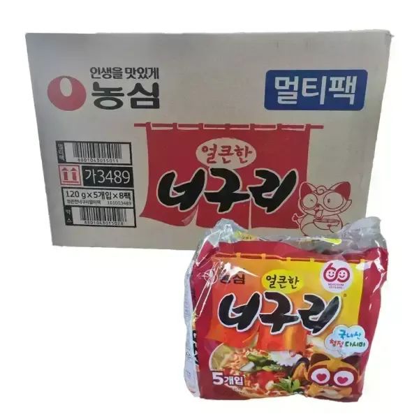 상품 이미지: 농심 얼큰한 너구리 120g 40개
