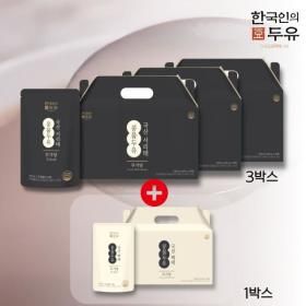 상품 이미지: (80팩 특별구성) 한국인의두유무가당 국산 서리태 콩물두유 60팩+백태 콩물두유 20팩