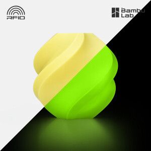 상품 이미지: Bambu Lab 뱀부랩 필라멘트 PLA Glow 1kg 스풀형 - 글로우 옐로우 (15400)
