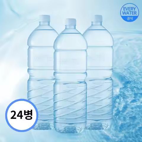 상품 이미지: 에브리워터 생수 2lx24병 무라벨 물 샘물 미네랄워터 먹는샘물