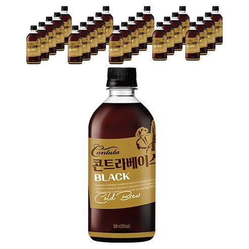 상품 이미지: 칸타타콘트라베이스 블랙, 500ml, 24개