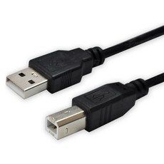 상품 이미지: 디옵텍 USB 2.0 A M B M 프린터 케이블 블랙 JUSTLINK U2AB100, 1개, 10m