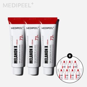 상품 이미지: 본사 정품(정상가 96000원) SNS화제템 메디필 멜라논 엑스 크림 30ml x3  + 멜라논 앰플 1.5ml 7개 증정