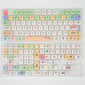 상품 이미지: 짱구 키캡 PBT 커스텀 귀여운 키보드키캡 패키지 2종 A