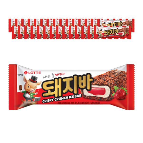 상품 이미지: [슈팅냉동] 롯데웰푸드 돼지바오리지널 70ml, 30개