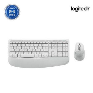 상품 이미지: 로지텍코리아 공식 MK880 콤보 팜레스트 무소음 무선키보드마우스세트 화이트