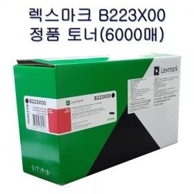 상품 이미지: 렉스마크 정품 B223X00 토너 검정