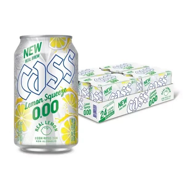 상품 이미지: 카스 제로0.00 레몬 스퀴즈 330ml 48개