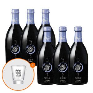 상품 이미지: 배상면주가 탄산 복분자주 빙탄복 7도 370ml X 6병 + 전용잔 증정