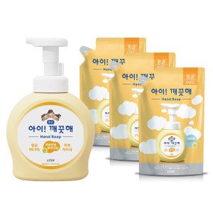 상품 이미지: 아이깨끗해 핸드워시 490ml 본품 1개+450ml 리필 3개(향 선택)