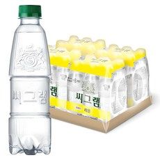 상품 이미지: 씨그램 레몬 무라벨, 350ml, 24개