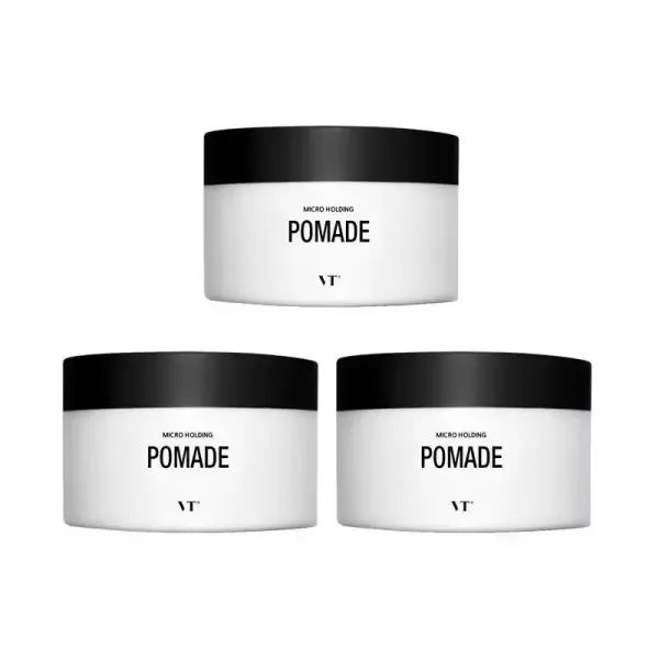 상품 이미지: 브이티 마이크로 홀딩 포마드 헤어밤100g X 3개 + 물티슈 +마스크팩1매 /헤어왁스/헤 어 젤/27년12월까지