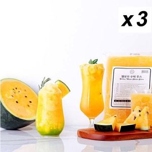 상품 이미지: 냉동 에코베라 옐로우 수박주스 1Kg 1kgx3개입