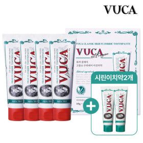 상품 이미지: (4+2증정) 뷰.카 VU.CA 고불소 치약 미백 칫솔 구취케어 어린이 치약 모음