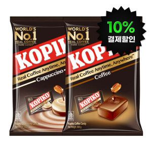 상품 이미지: (10%결제할인)(결제가13760원)마요라 코피코 커피 캔디 800G+카푸치노 캔디 800G