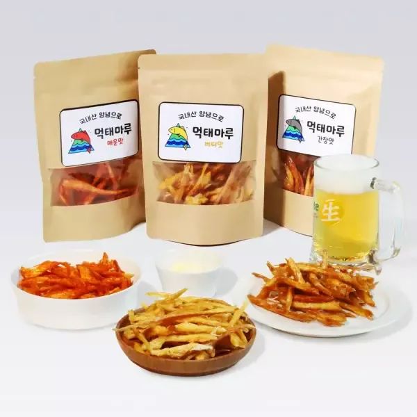 상품 이미지: [2+1/3+2/4+3 이벤트]/1+1/쥐포10장/오징어2미/숏다리2봉/먹태2봉/구운아귀2봉 외