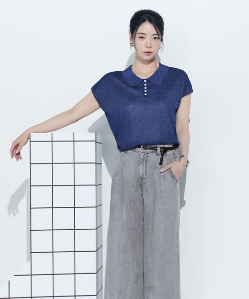 상품 이미지: [3PACK] 26SS 메탈 카라 돌먼니트