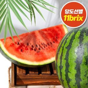 상품 이미지: (NS홈쇼핑)11brix이상 제철가득 당도선별 정품 수박 7kg-10kg 내외36054757