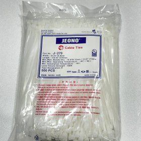 상품 이미지: 전오전기 케이블타이 270mm J-270 1봉 500EA
