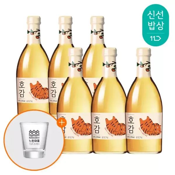 상품 이미지: [전용잔 증정] 배상면주가 호감 370ml x 6입