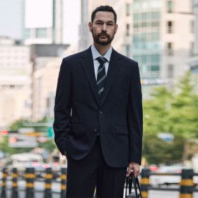 상품 이미지: (자켓+팬츠) STCO 사계절 Tech-Poly 사방스판 에센셜 정장 수트 세트