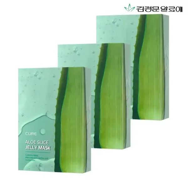상품 이미지: [T쇼페] 김정문알로에 큐어 알로에 슬라이스 젤리 마스크 10매 3개