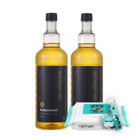 상품 이미지: (1+1)불스원샷 시그니처 연료첨가제 500ML 2종택1(휘발유 경유) +불키 키링 증정