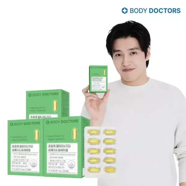 상품 이미지: [2+하나더] 바디닥터스 초임계 알티지 오메가3 프리미엄 x 3박스