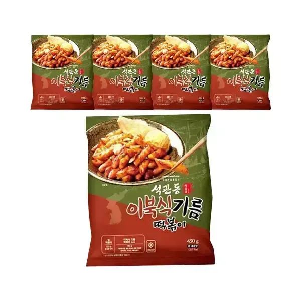 상품 이미지: 석관동 이북식 기름 떡볶이, 450g, 5개