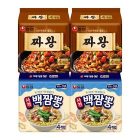상품 이미지: 짜왕 8개 + 사천백짬뽕 10개