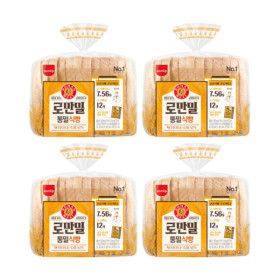상품 이미지: 토종효모로 만든 로만밀 통밀 식빵 420g 4봉