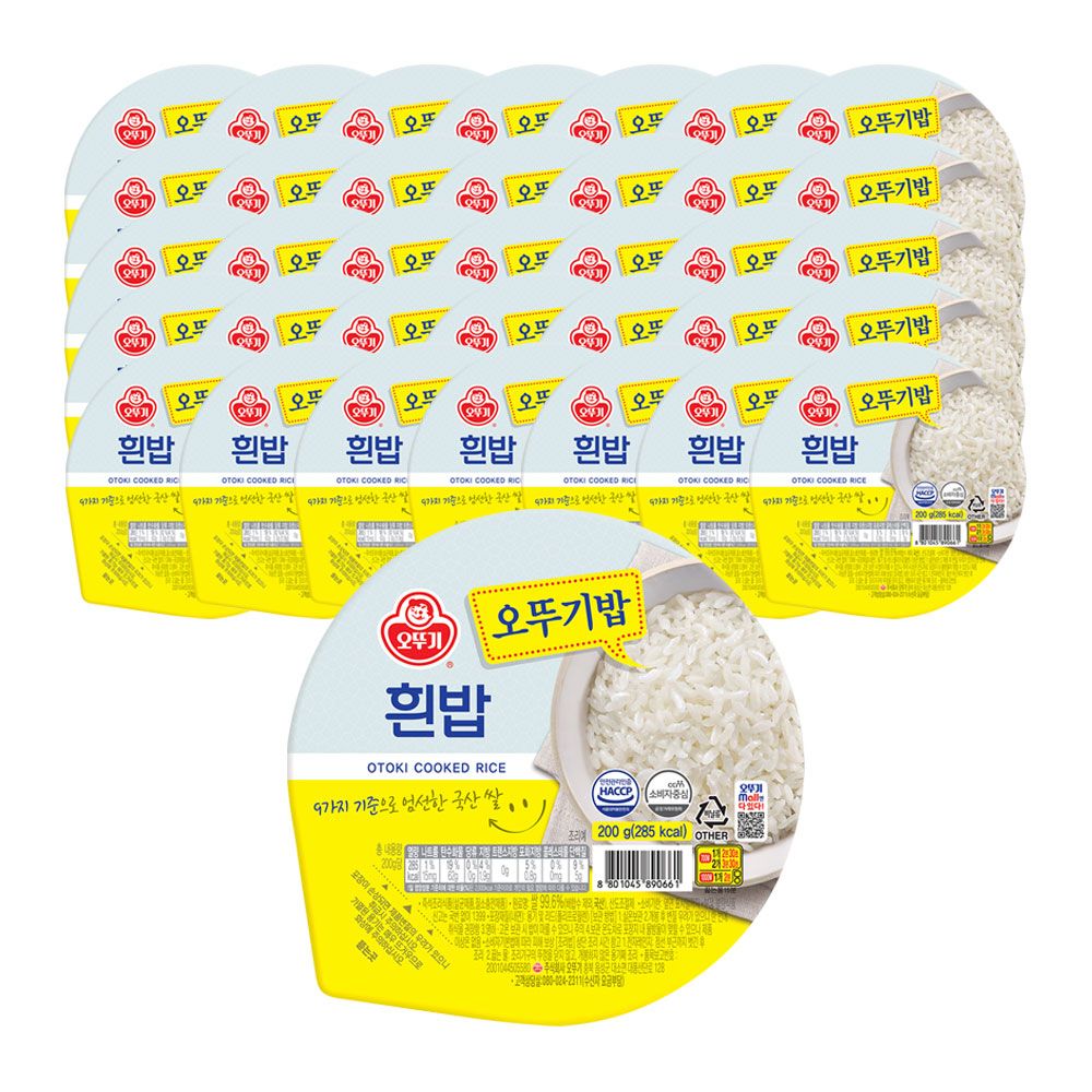 상품 이미지: 오뚜기 맛있는 오뚜기밥 흰밥 200g 18개+오뚜기밥 흰밥 200g 18개 외 15종 1BOX