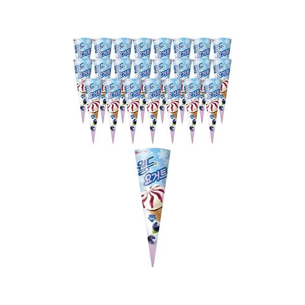 상품 이미지: [슈팅냉동] 롯데웰푸드 월드콘 요거트 저당 160ml, 24개