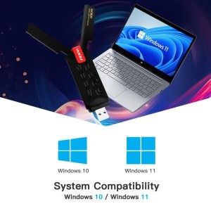 상품 이미지: 티노구 FENVI AX1800 WiFi 6 USB 어댑터 듀얼 밴드 2.4G/5GHz 무선 동글 MT7921 네트워크 카드 3.0 Win10/1