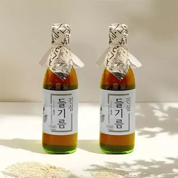 상품 이미지: 고기중독 단1회착유 진심들기름 350ml+350ml
