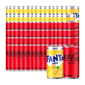 상품 이미지: 코카콜라제로 190ml 60캔 + 환타제로파인 190ml 30캔