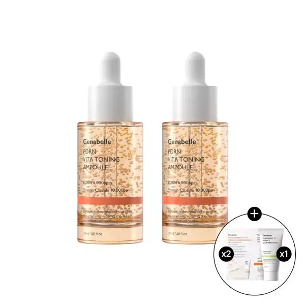 상품 이미지: [단독 초.특.가 세트] 제나벨 PDRN 비타토닝 앰플 30ml 2개 + PDRN인리치드밤1mlX2매+ 피토올로지 클렌징폼 30mlX1개