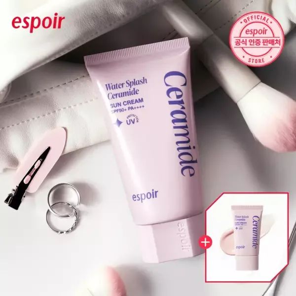 상품 이미지: 에스쁘아 NEW 워터 스플래쉬 선크림 세라마이드 50ml (+선크림 20ml)